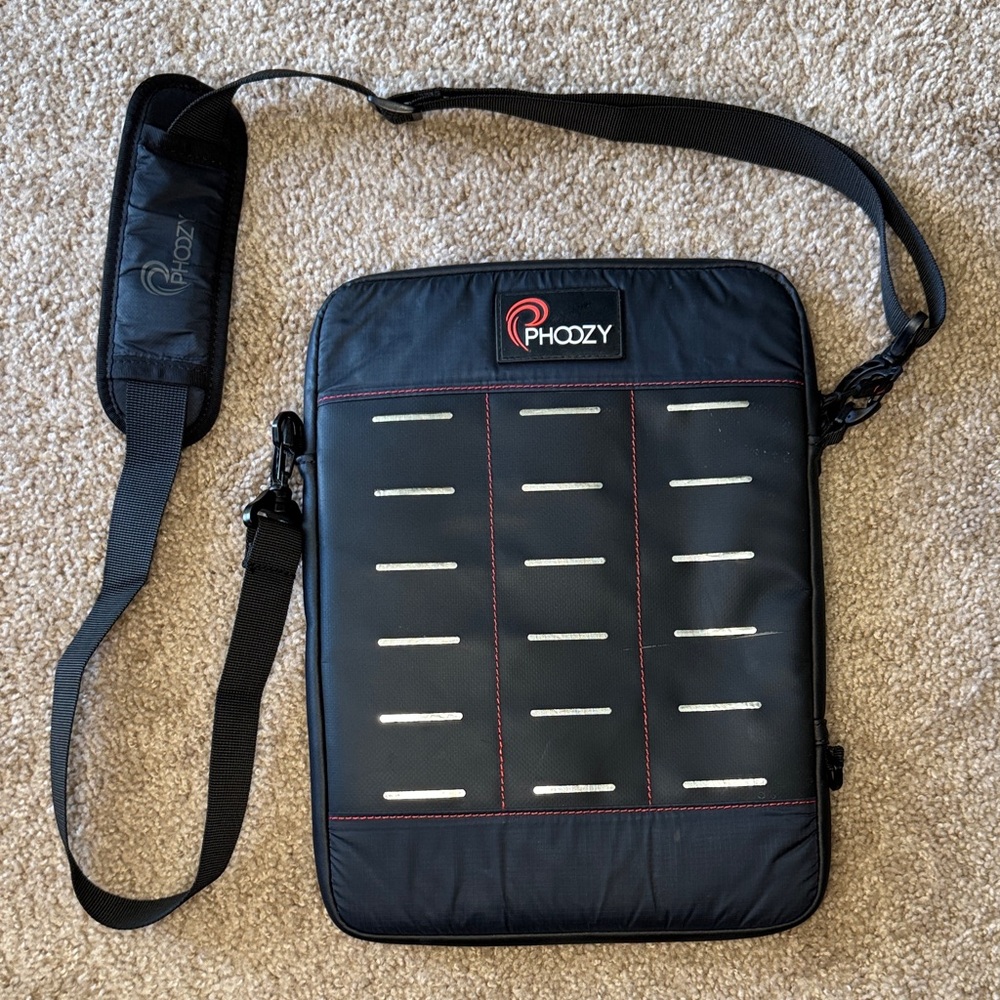 Black Tablet Sleeve with Strap